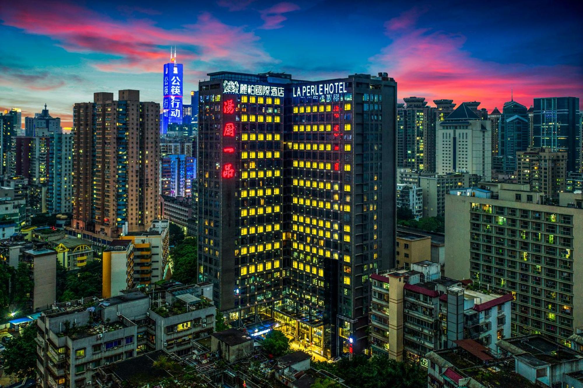 La Perle International Hotel - Free Shuttle Between Hotel And Exhibition Center During Canton Fair & Exhibitor Registration Counter Exterior photo
